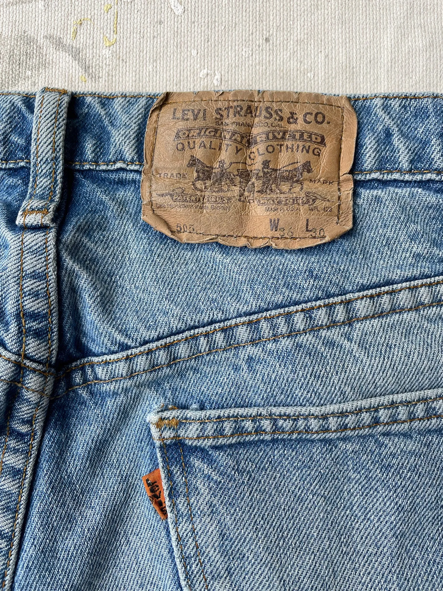 80's Levi's 505 Orange Tab Jeans—[34x29]