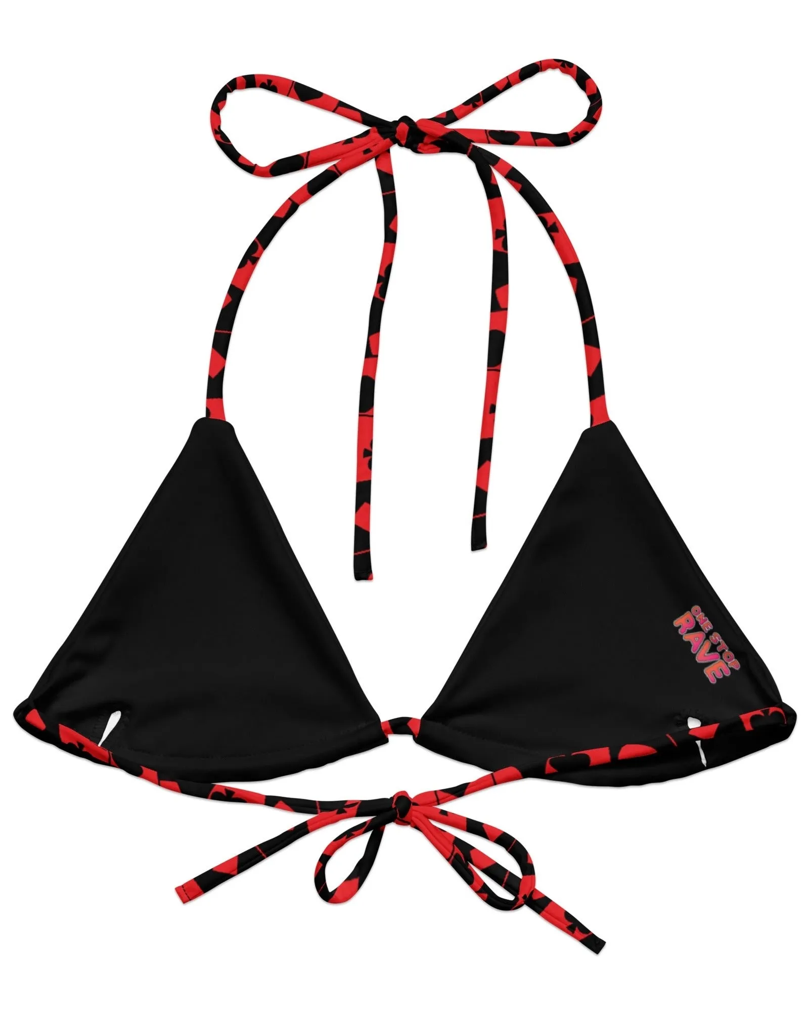 Ace Of Hearts Bikini Top