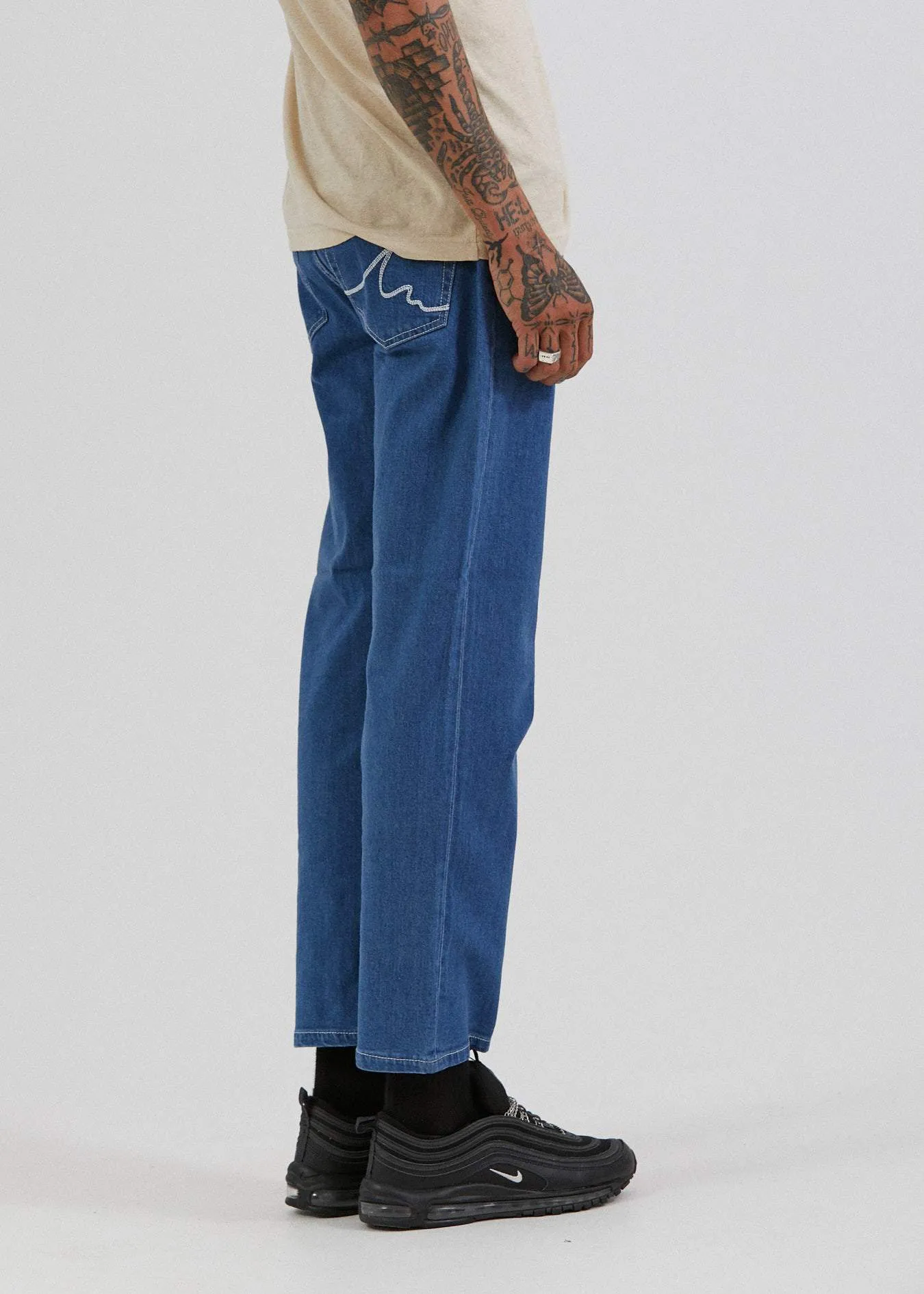 Afends Mens Ninety Twos - Relaxed Fit Denim Jeans