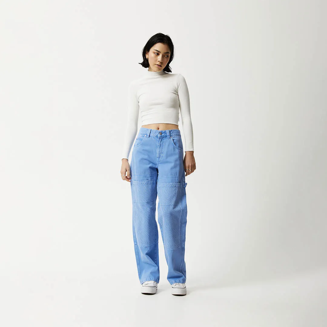 AFENDS Womens Polar Moss - Denim Carpenter Jeans - Faded Arctic