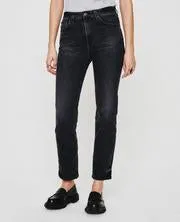 AG Denim Saige Faded Black - 10 Year Bonfire