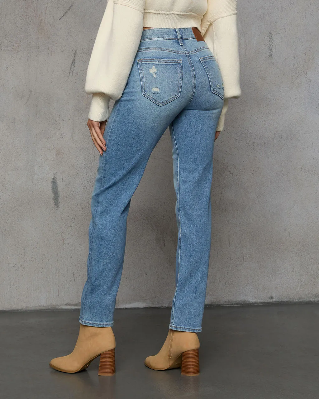 Anora High Rise Straight Leg Jeans