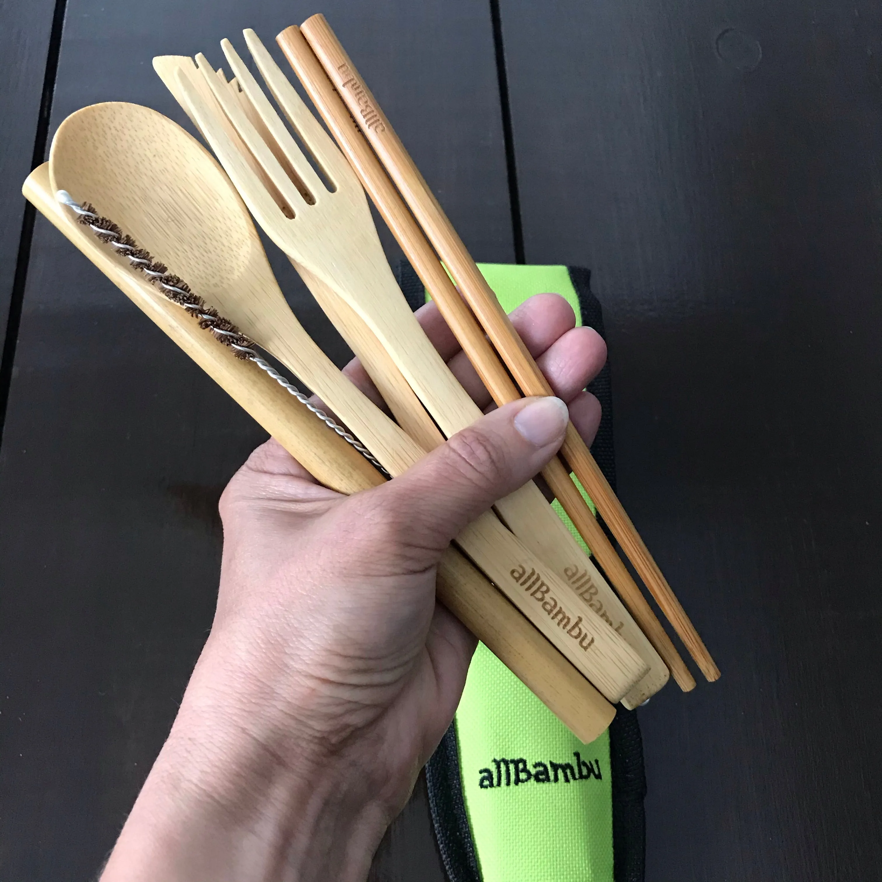 Bamboo Travel Cutlery Sets