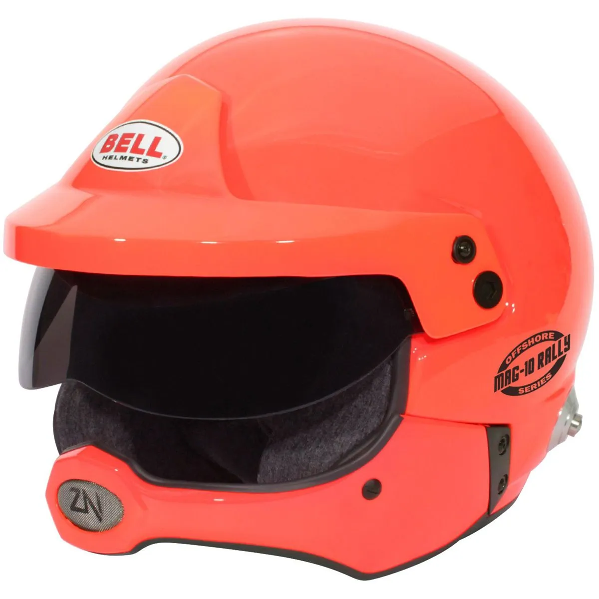 Bell Racing MAG-10 Rally Pro Helmet [FIA8859-2015 & SNELL SA2020] White or Offshore Orange Finish