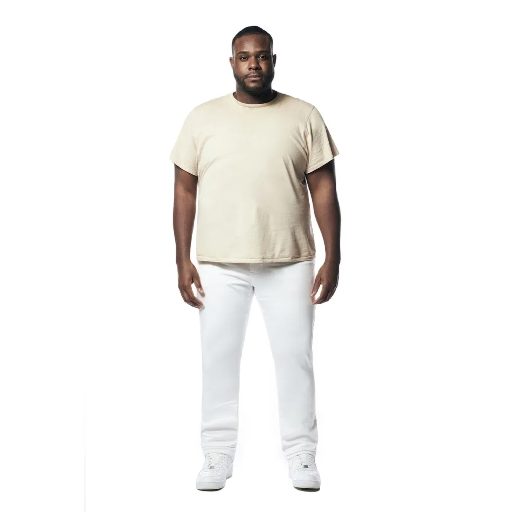 Big and Tall - Essential Premium Washed Jeans - White