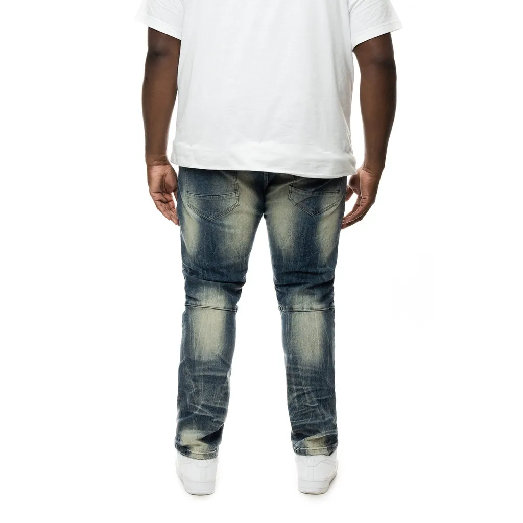 Big And Tall - Everyday Biker Jeans - Perth Blue