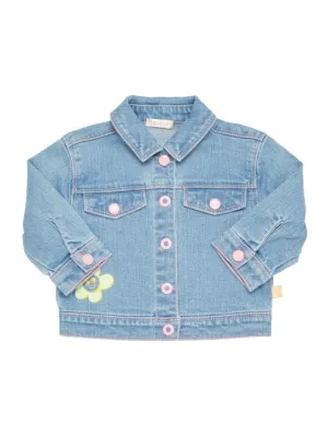 Billieblush   Printed cotton denim jacket 