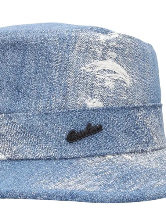 Borsalino   Tanaka cotton denim hat 