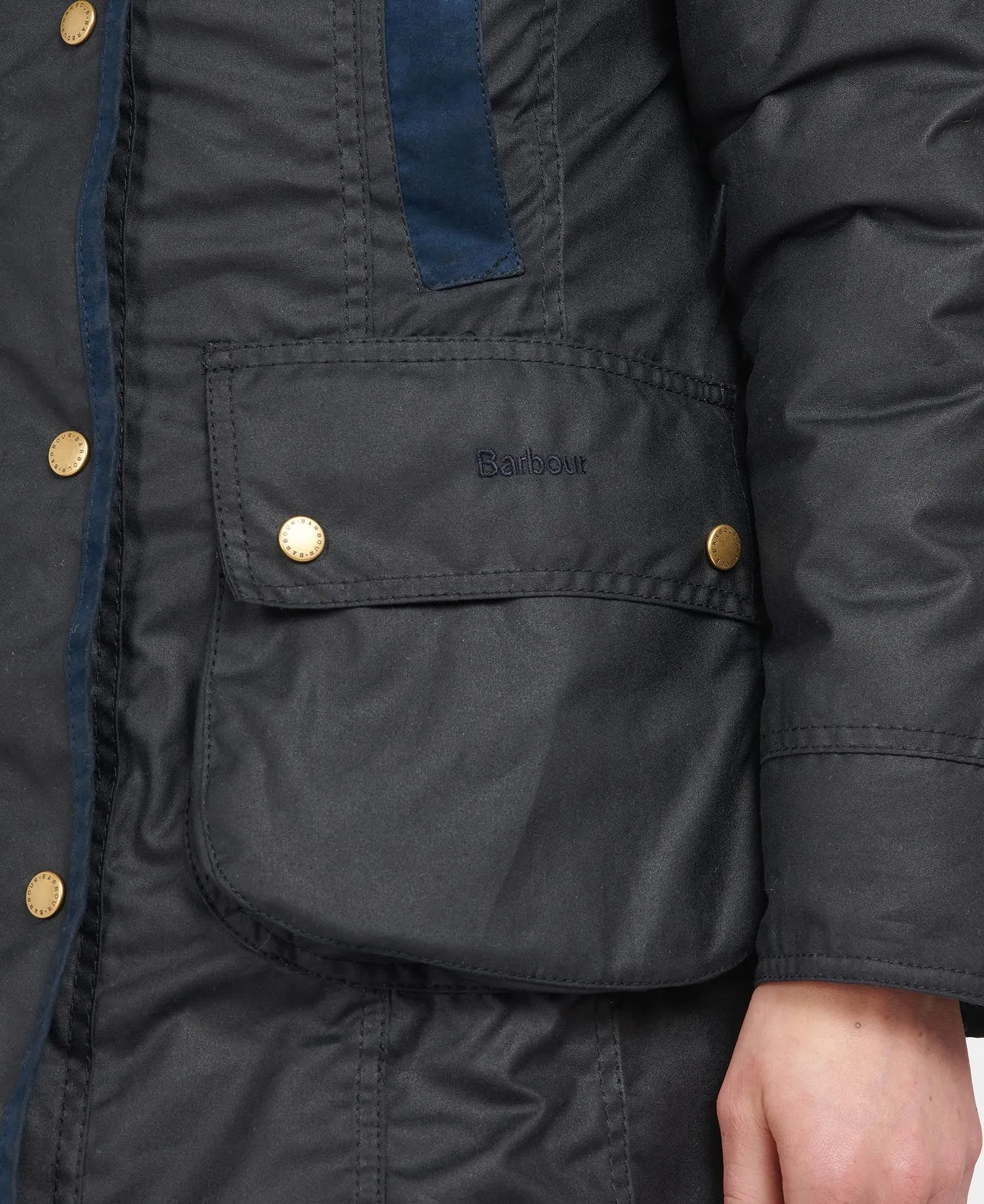 Bower Wax Jacket - Navy