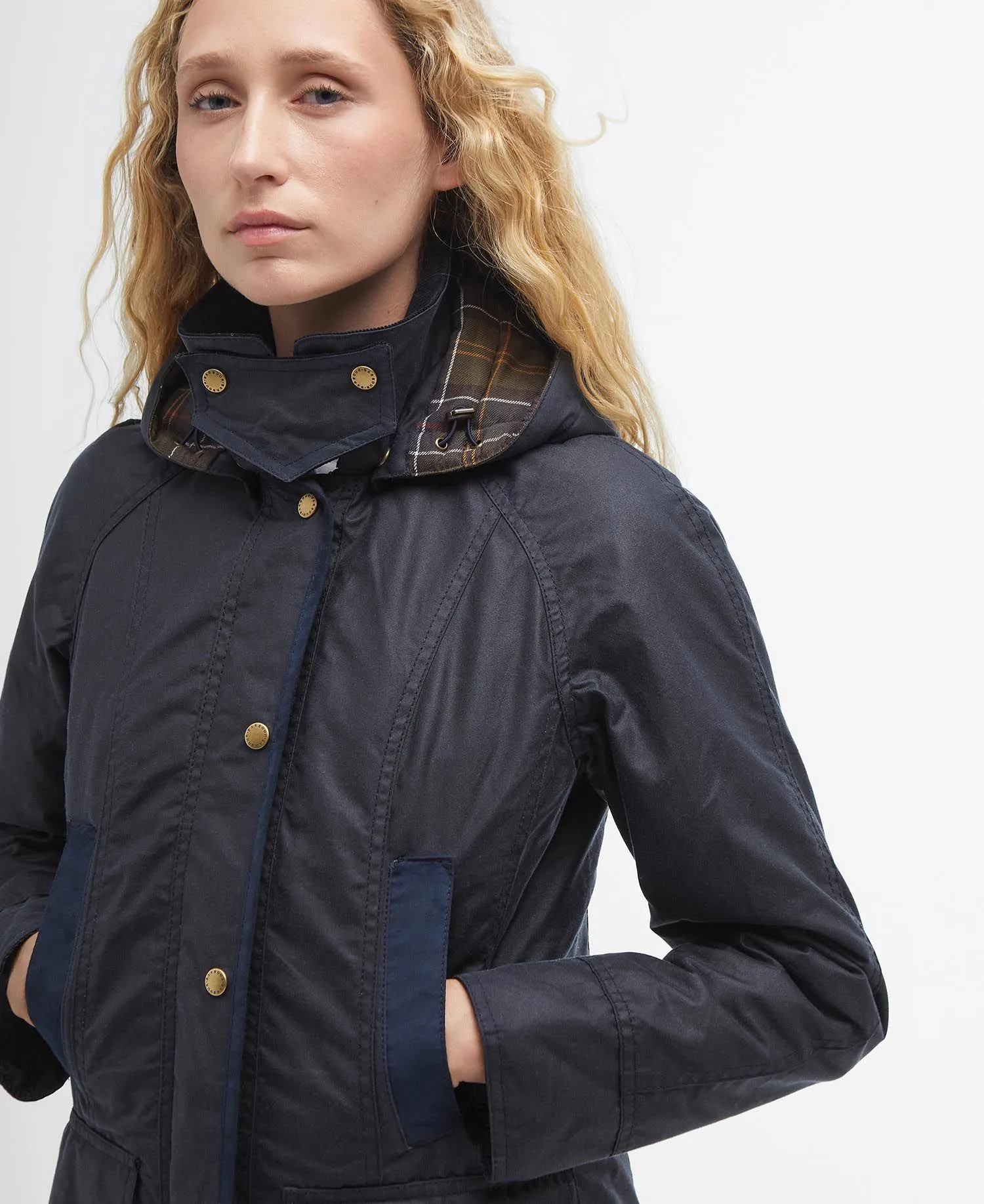 Bower Wax Jacket - Navy