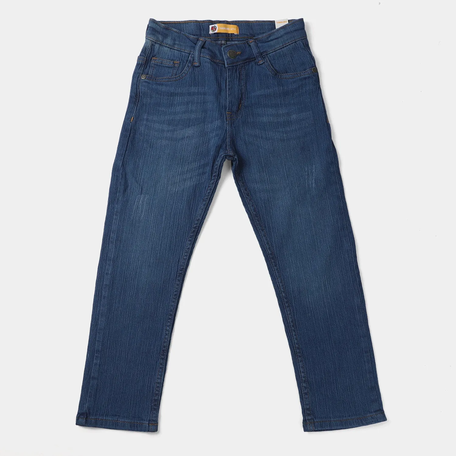 Boys Denim Stretch Pant Basic-Mid Blue