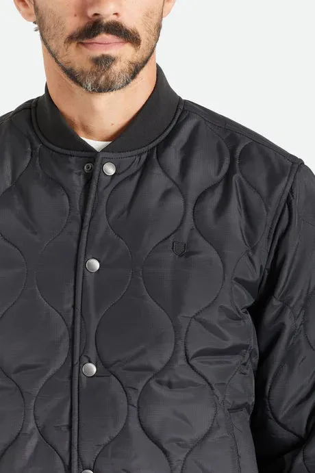 Brixton Men's Dillinger Quilted Bomber Jacket