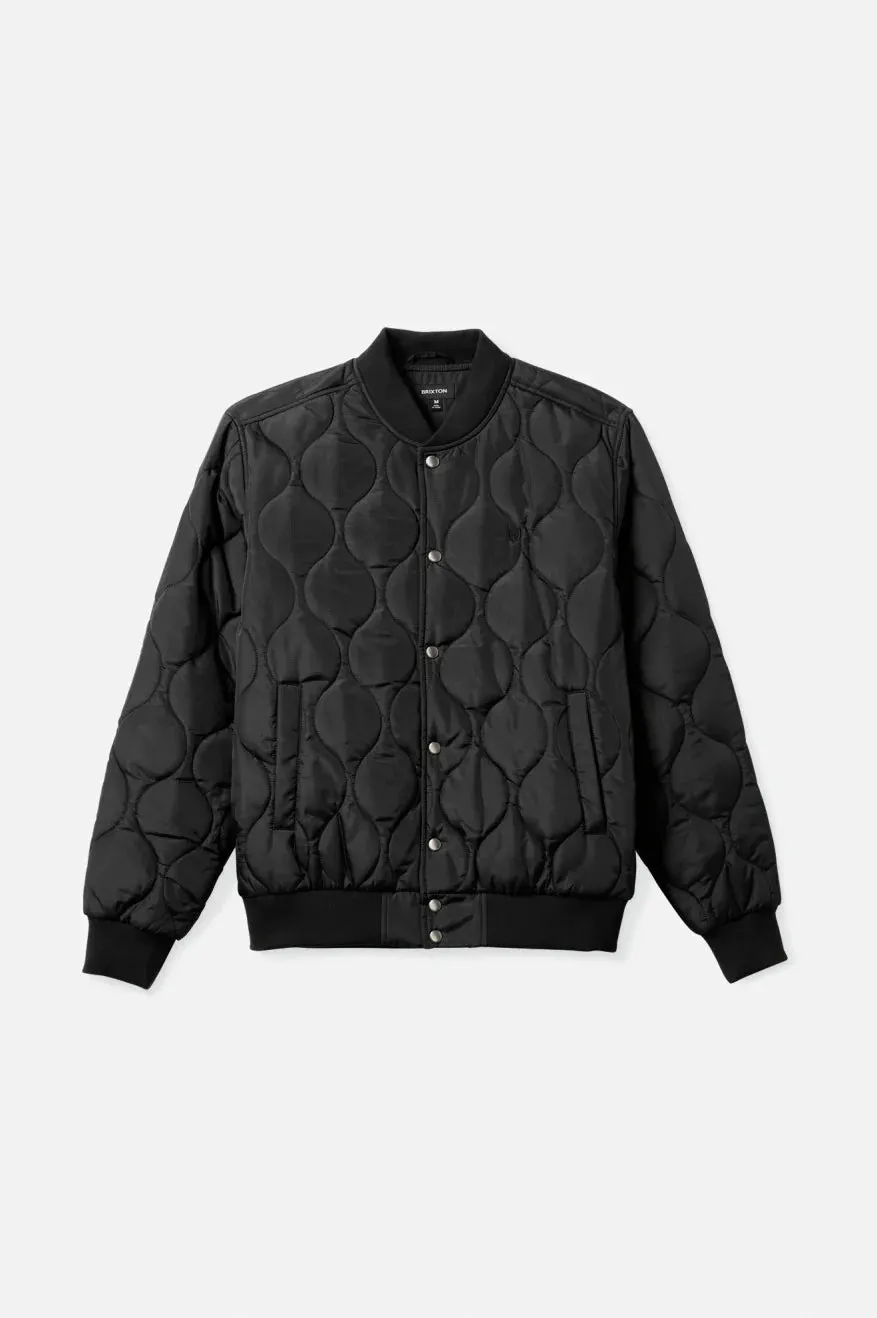 Brixton Men's Dillinger Quilted Bomber Jacket