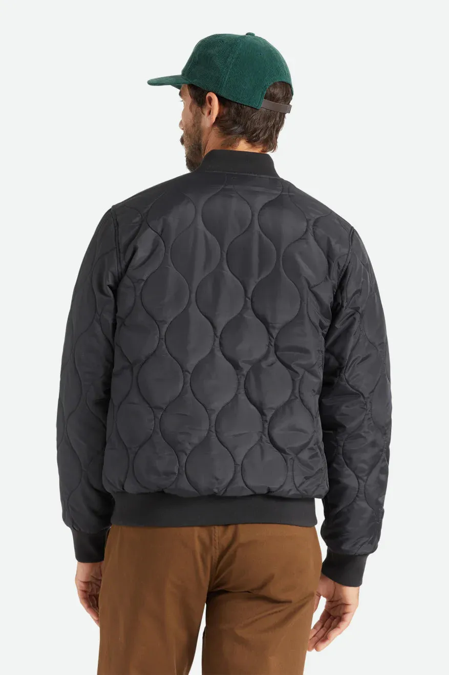 Brixton Men's Dillinger Quilted Bomber Jacket