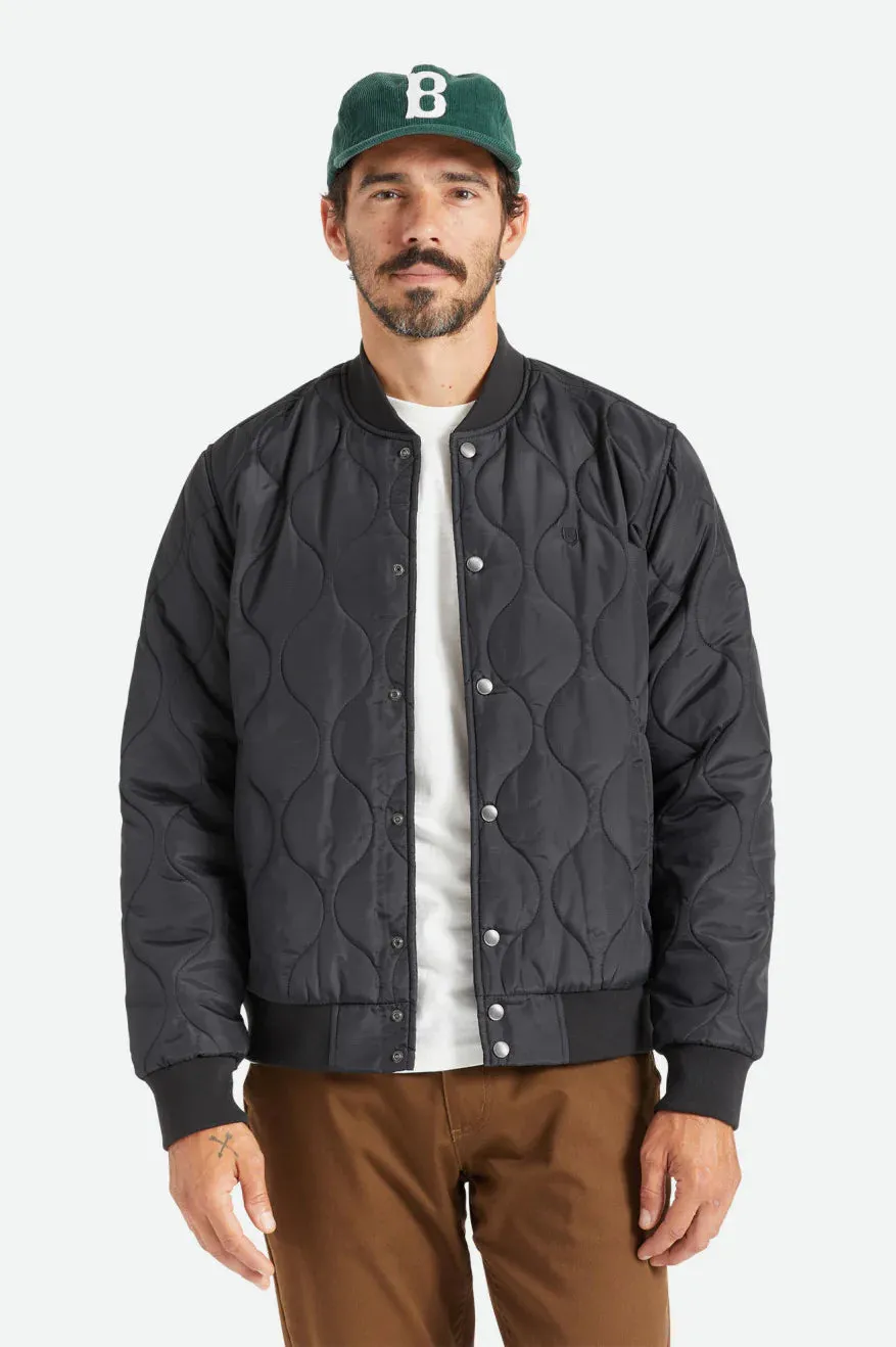 Brixton Men's Dillinger Quilted Bomber Jacket