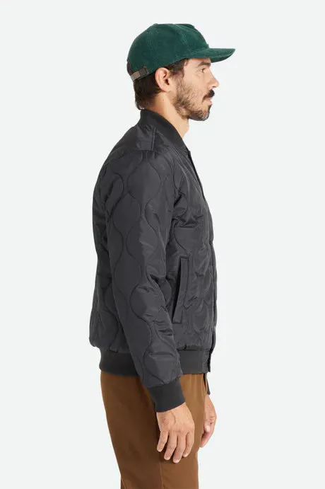 Brixton Men's Dillinger Quilted Bomber Jacket