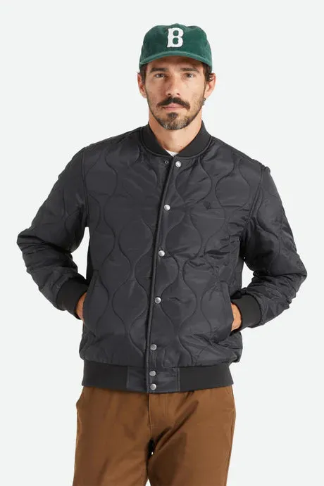 Brixton Men's Dillinger Quilted Bomber Jacket