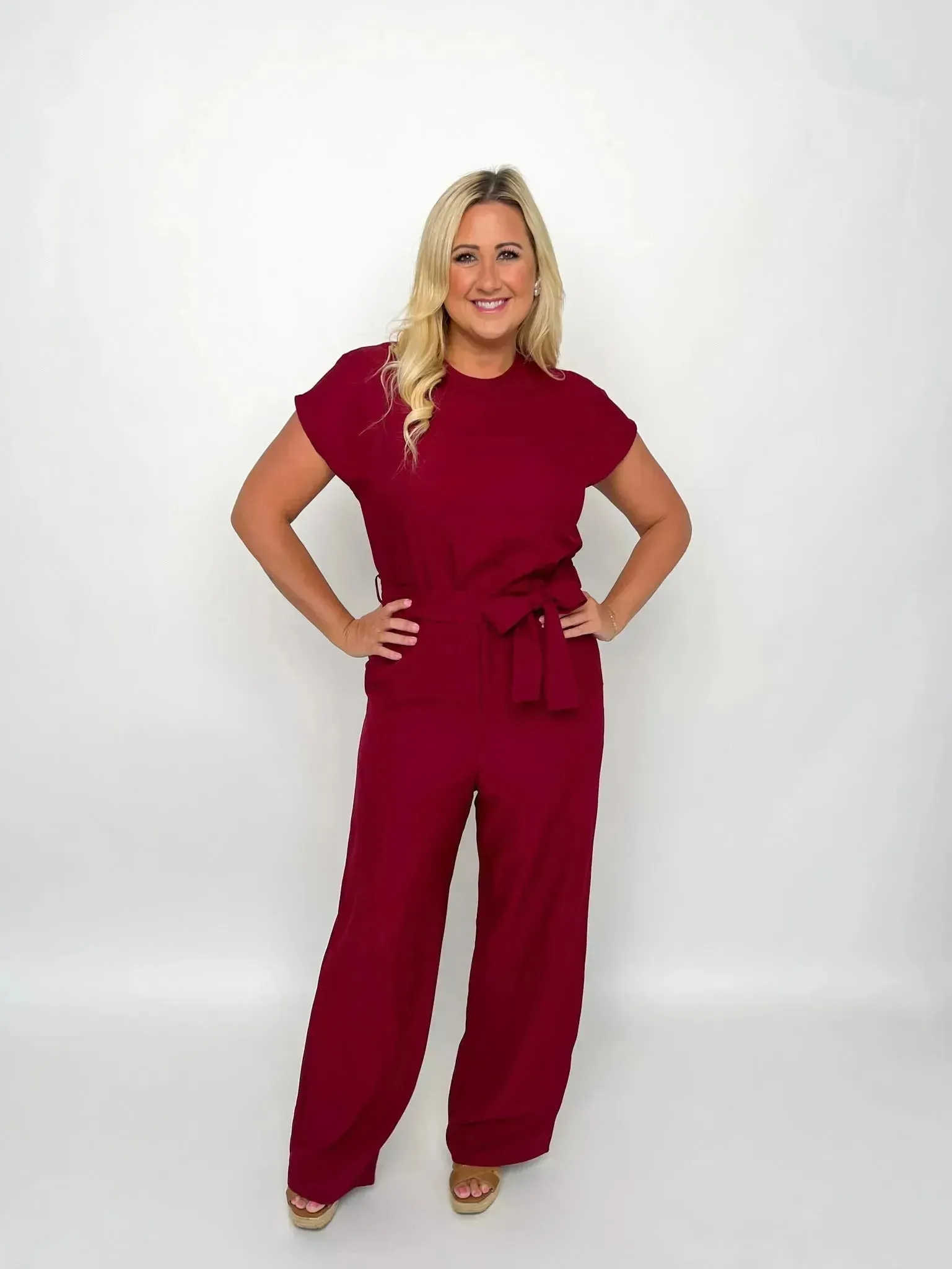 Burgundy Jumpsuit