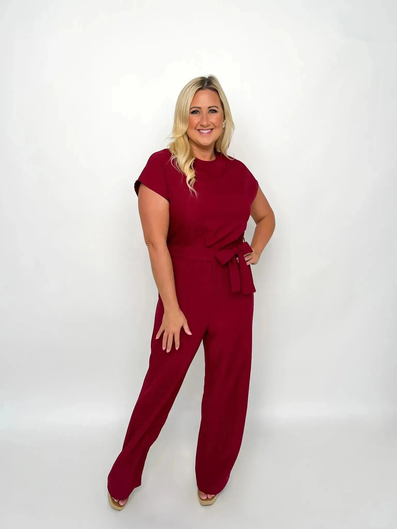 Burgundy Jumpsuit