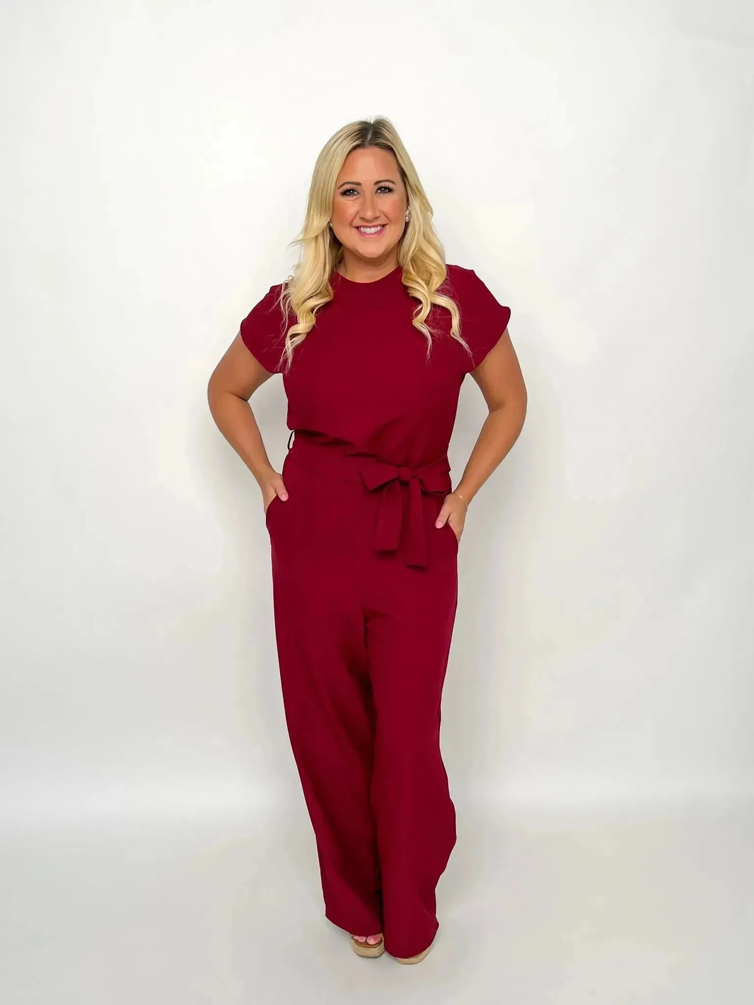 Burgundy Jumpsuit