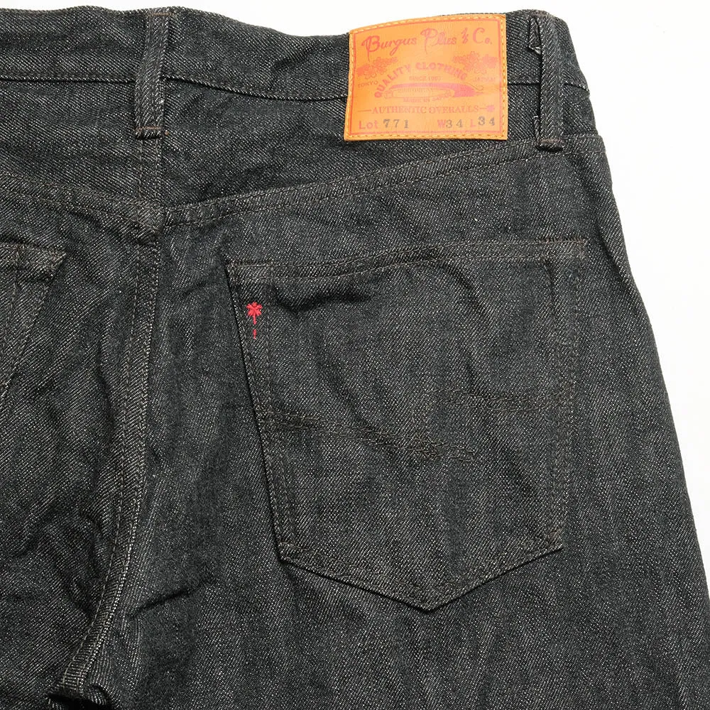 BURGUS PLUS - 15oz Selvedge Black Denim - Standard Jeans - Lot. 771-09