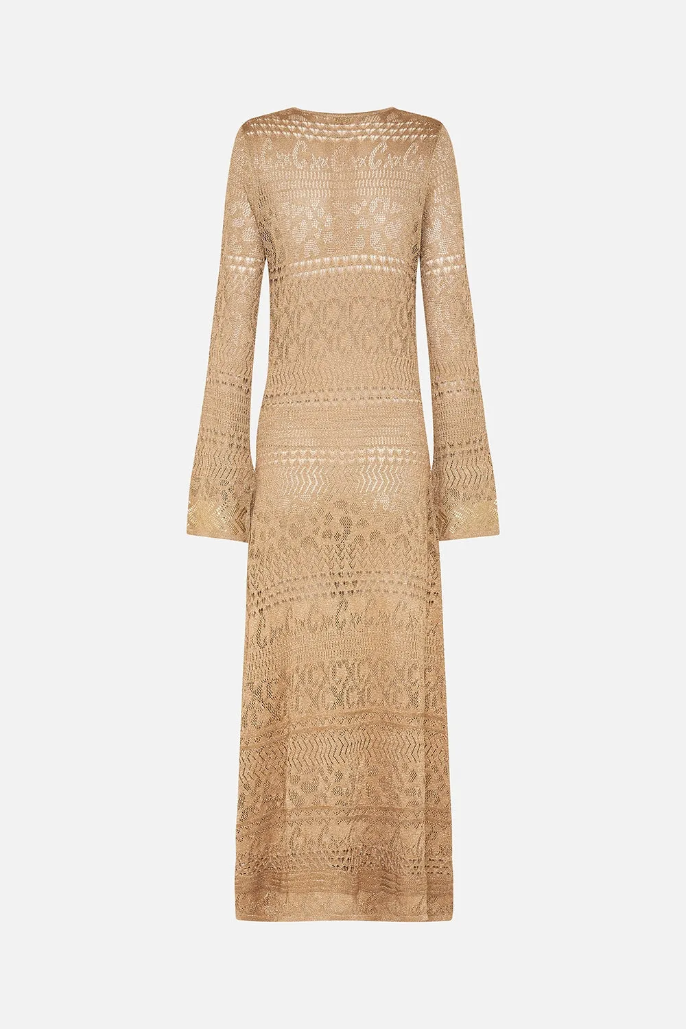 CAMILLA | VALLEY OF THE KINGS HARDWARE DETAIL KNIT DRESS