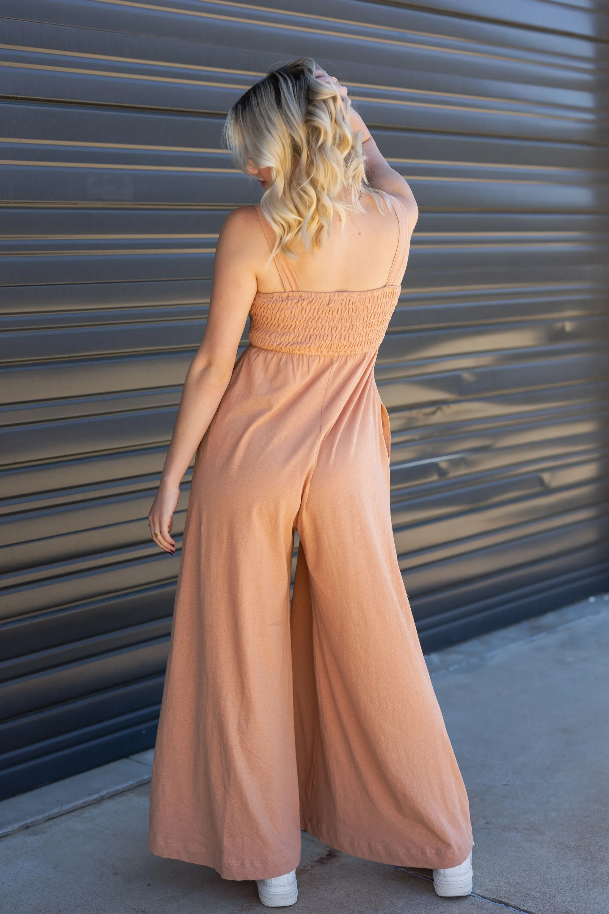 Carried Away Sleeveless Jumpsuit by For Good