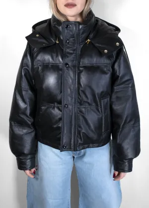 Celine Cropped Quilted Jacket In Lambskin Leather