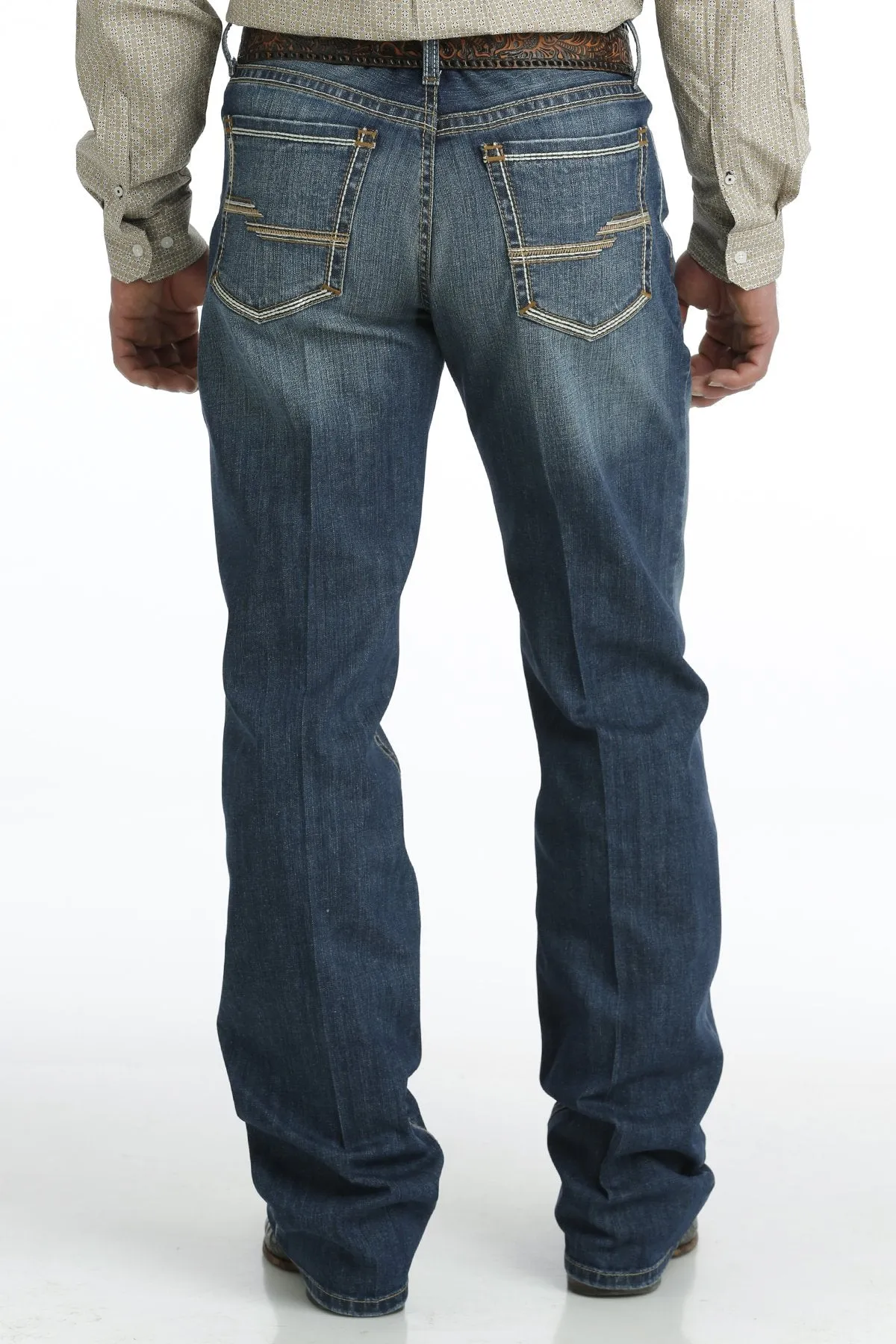 Cinch Men's Grant Relaxed Fit Bootcut Jean in Dark Stonewash