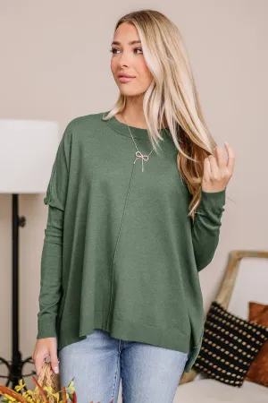 Cozied Up Sweater | Hunter Green