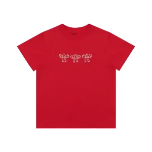 CRYSTAL BABY TEE - RED