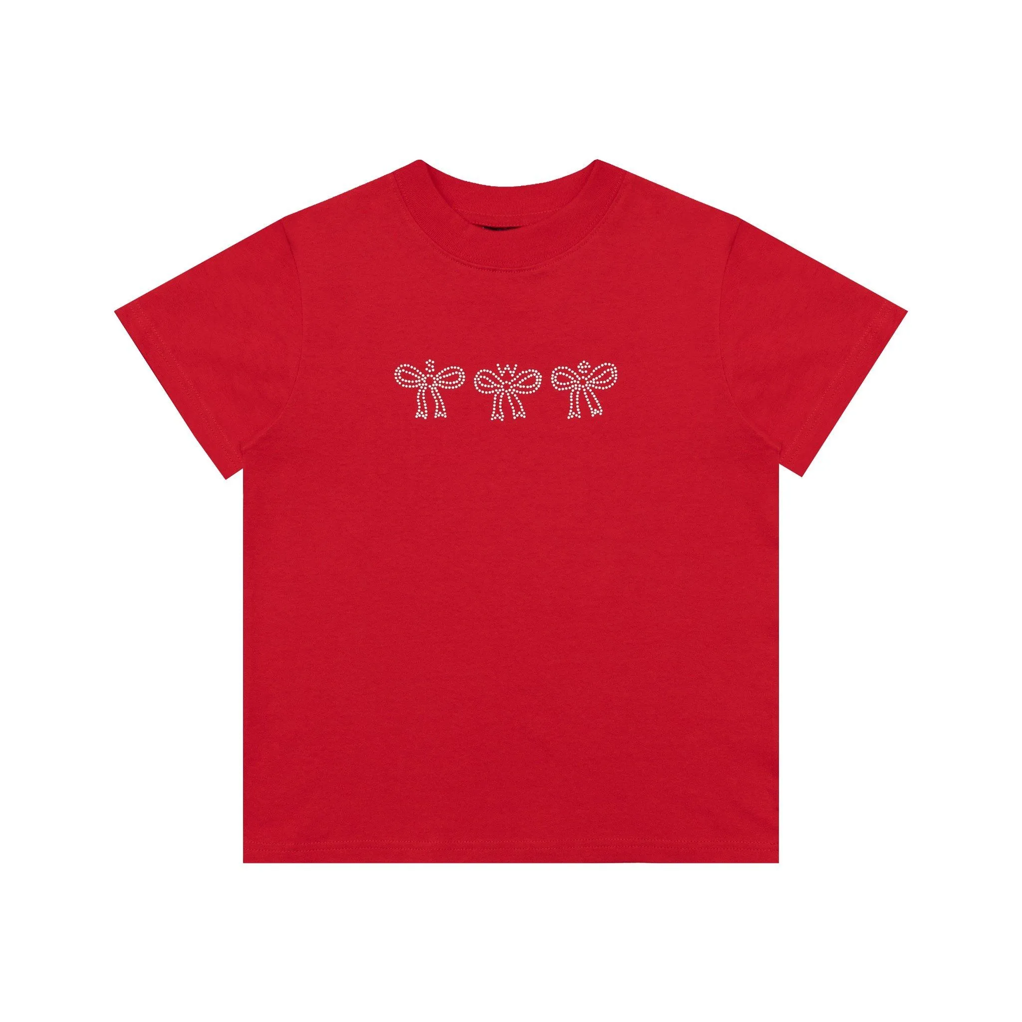 CRYSTAL BABY TEE - RED