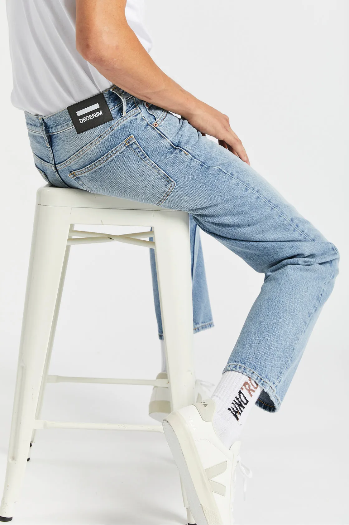 Dash Straight Jeans - Stone Cast Blue