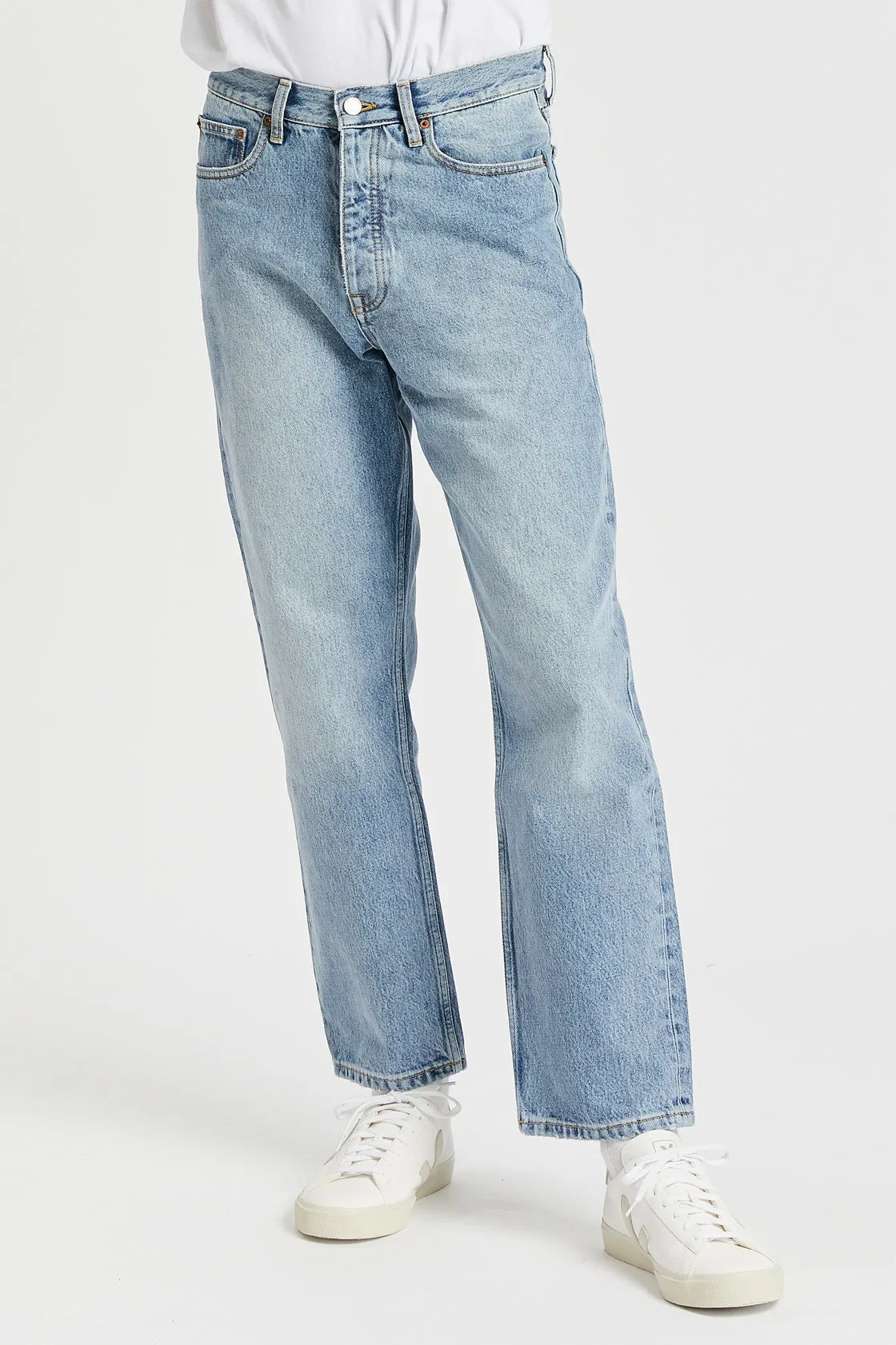 Dash Straight Jeans - Stone Cast Blue