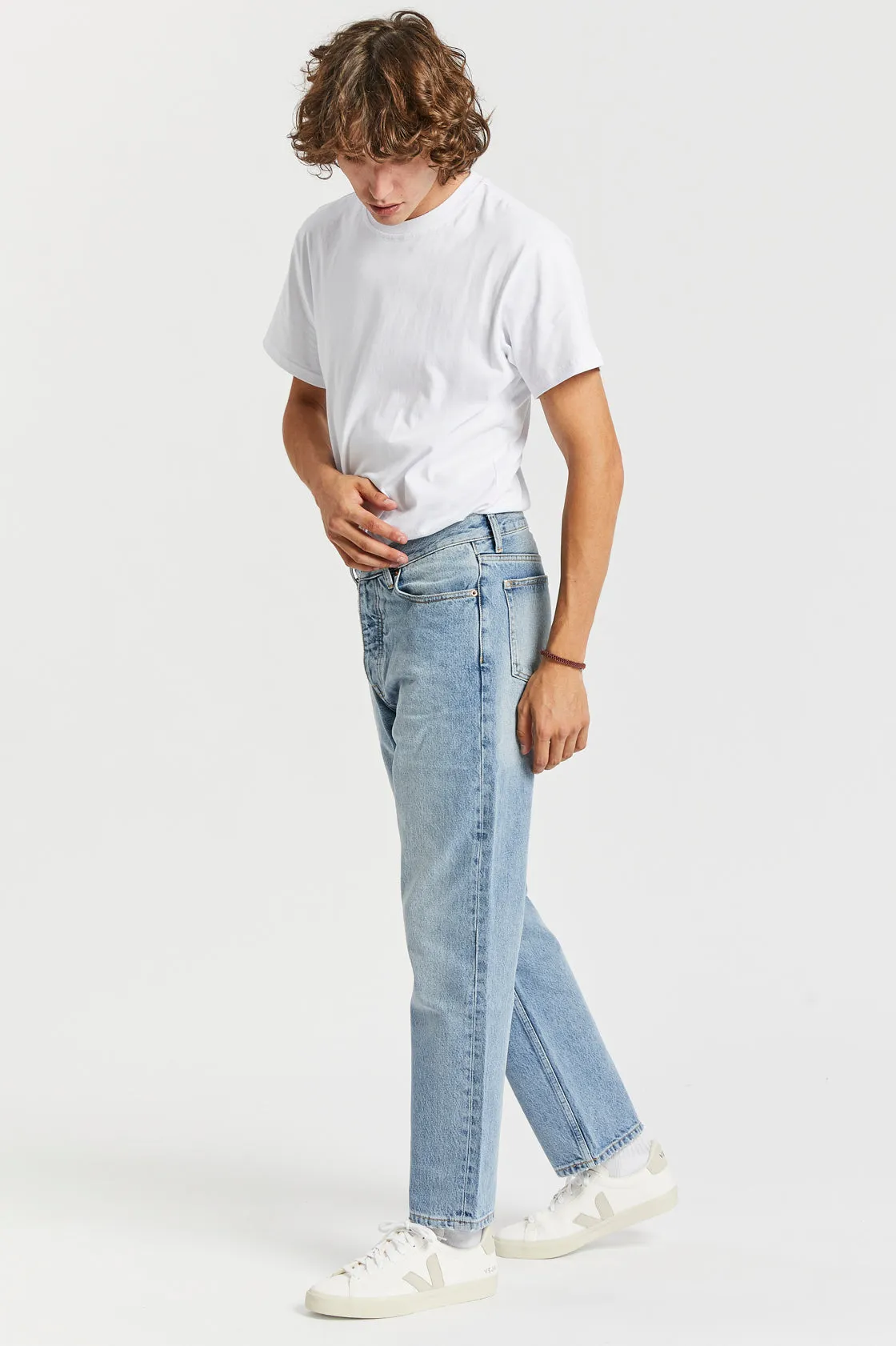 Dash Straight Jeans - Stone Cast Blue