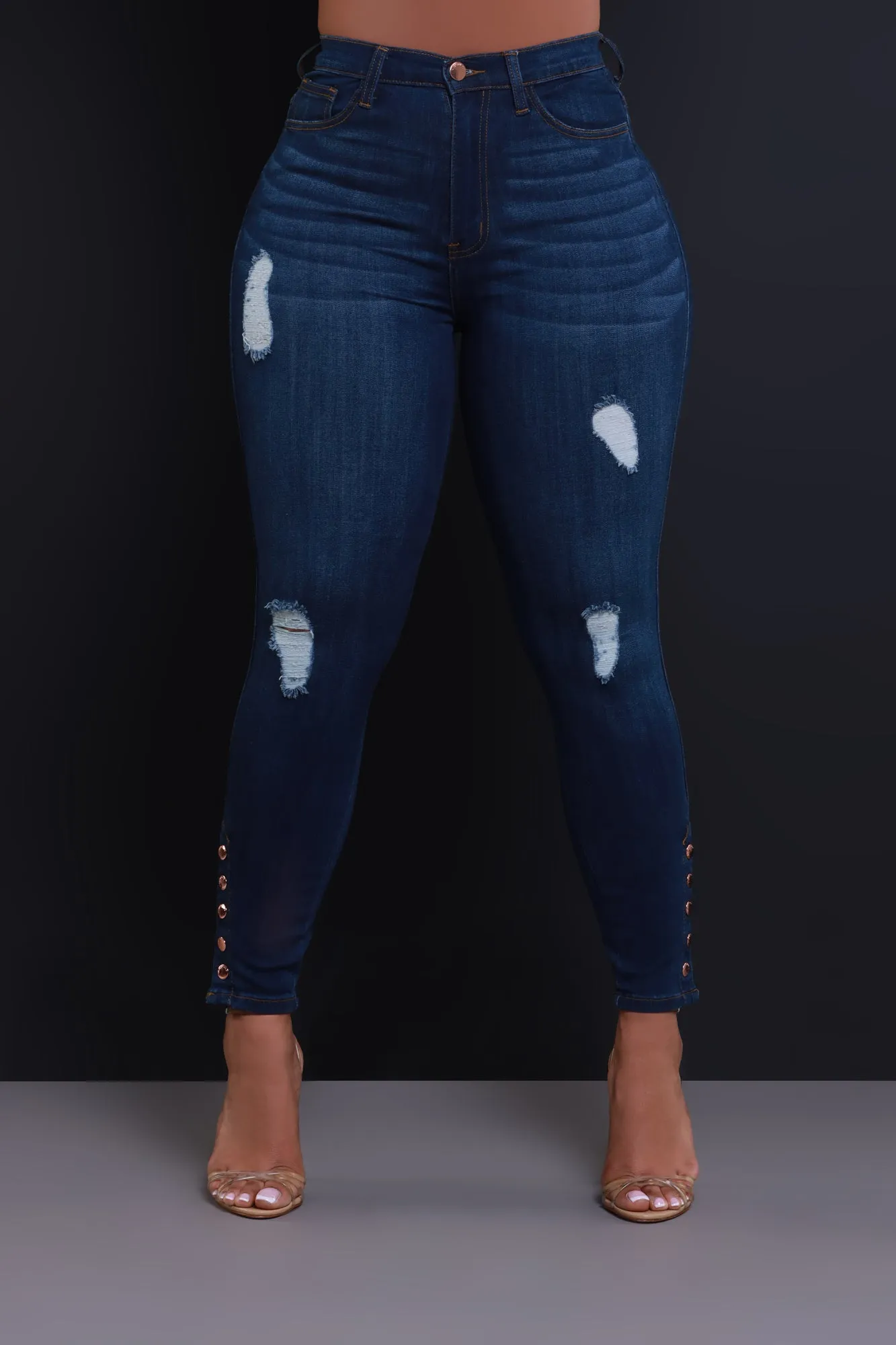 Deal Breaker High Rise Jeans - Dark Wash