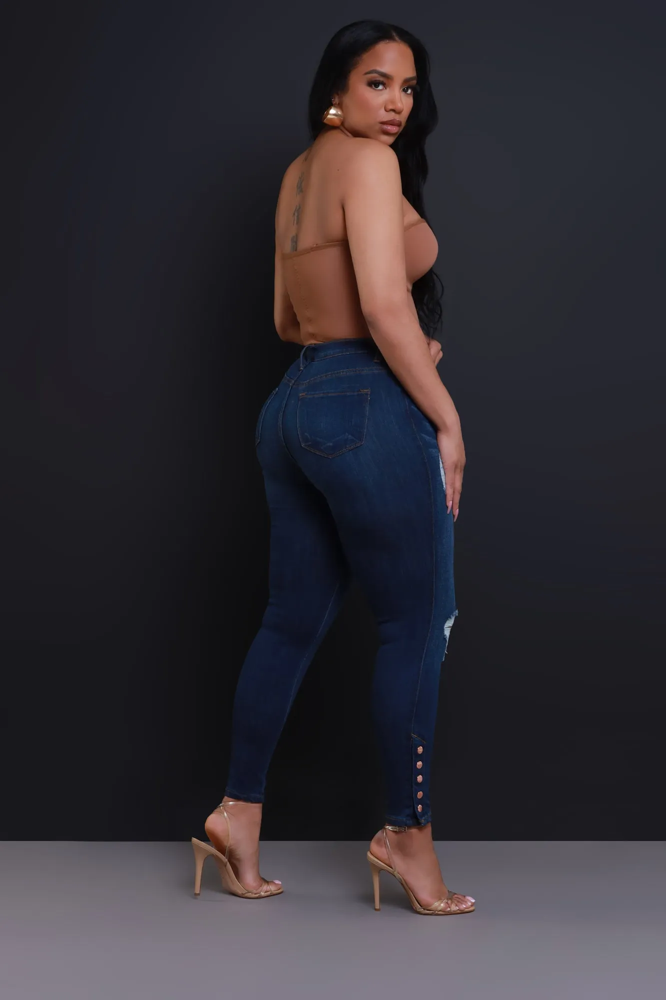 Deal Breaker High Rise Jeans - Dark Wash