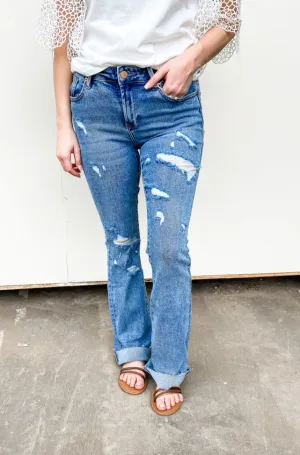 Dear John Distressed Boot Cut Jean | FINAL SALE