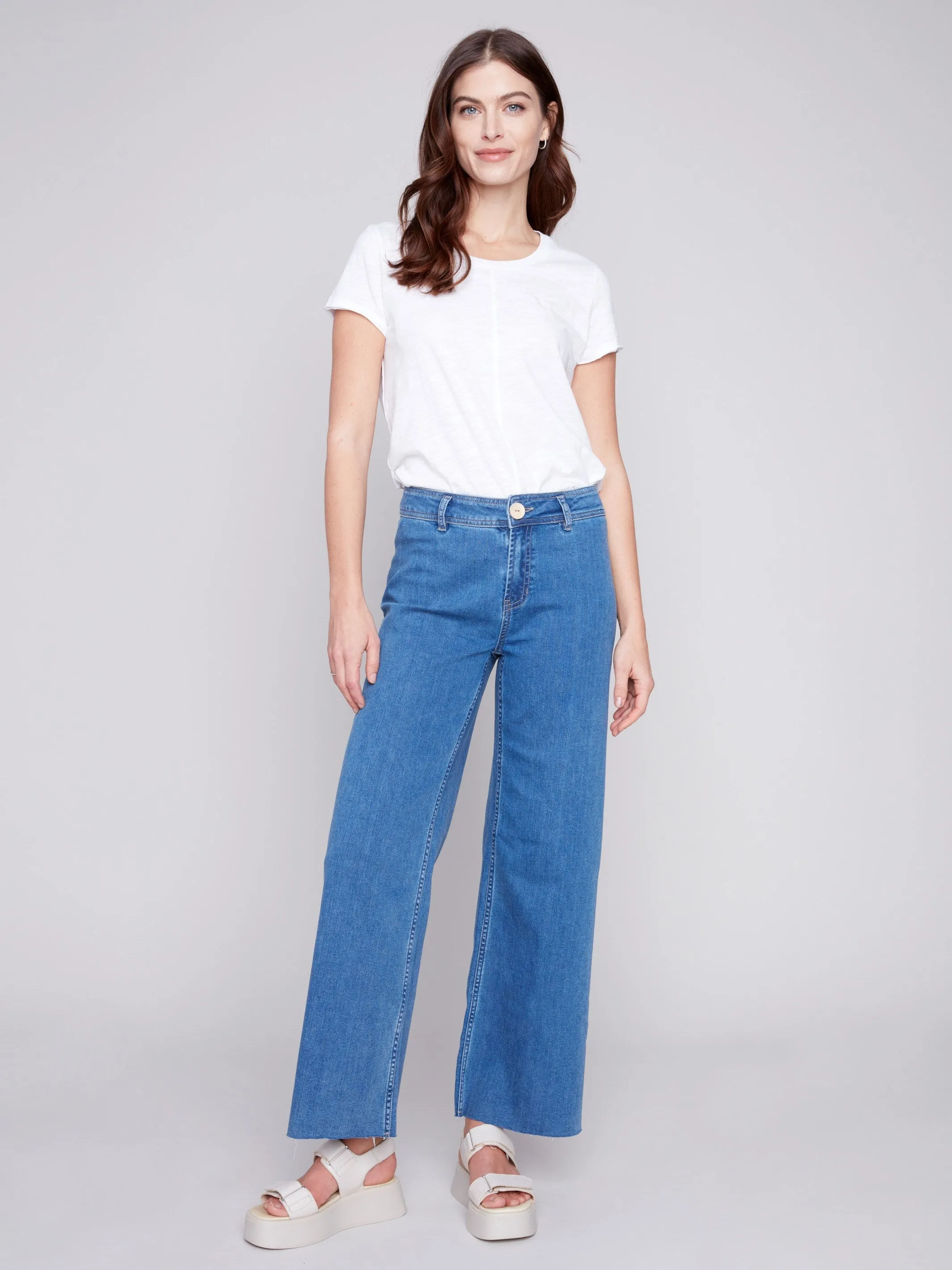 Denim Wide Leg Pant