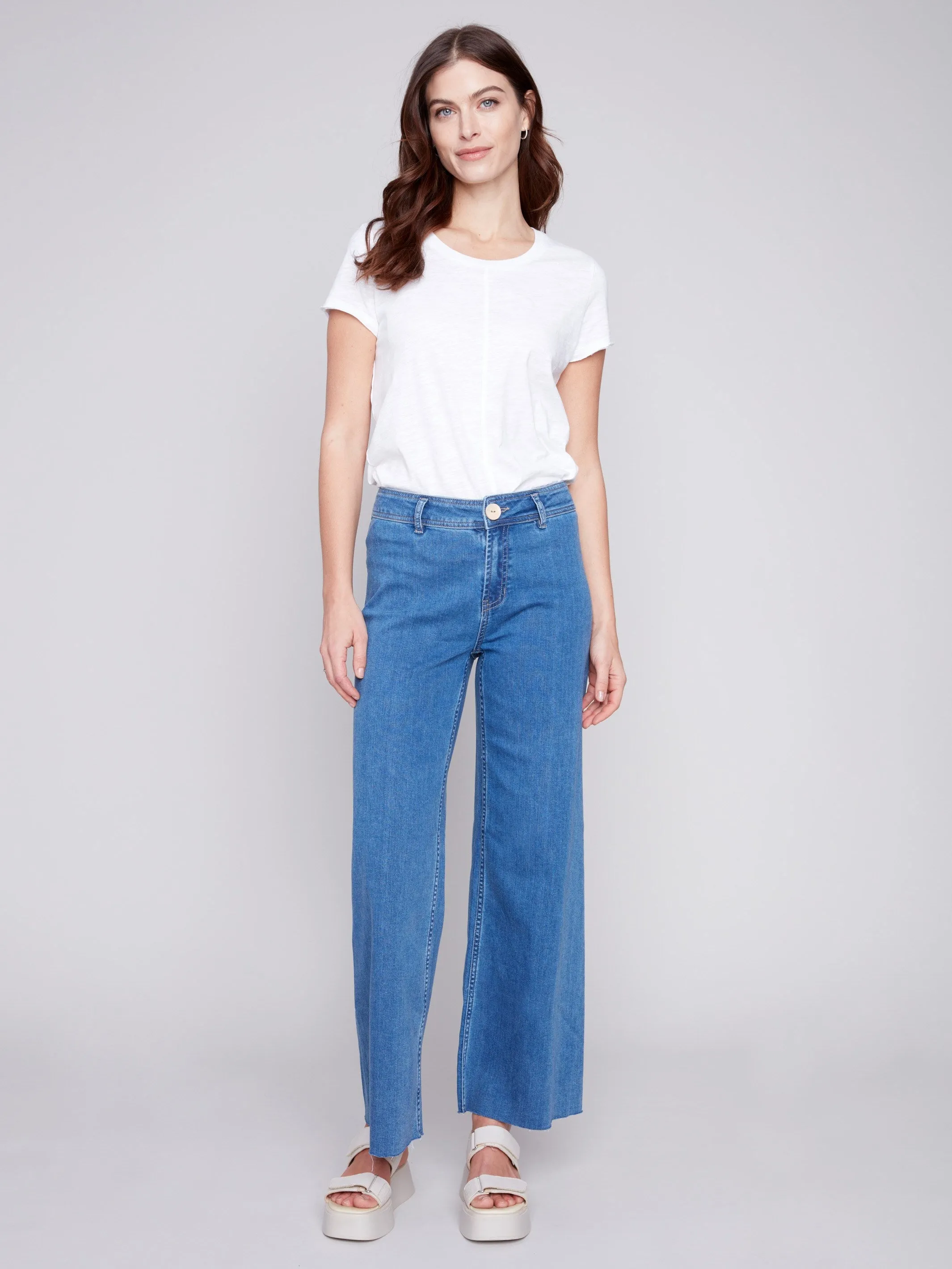 Denim Wide Leg Pant