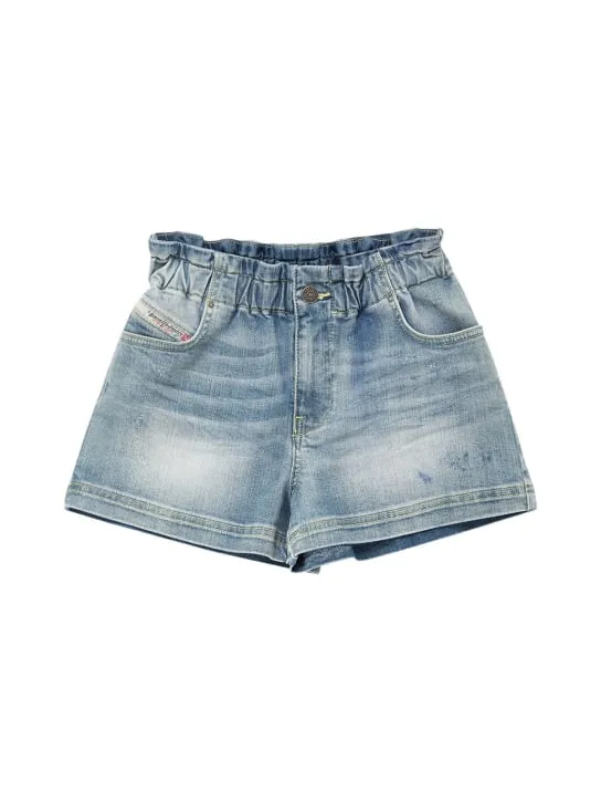 Diesel Kids   Cotton denim shorts 