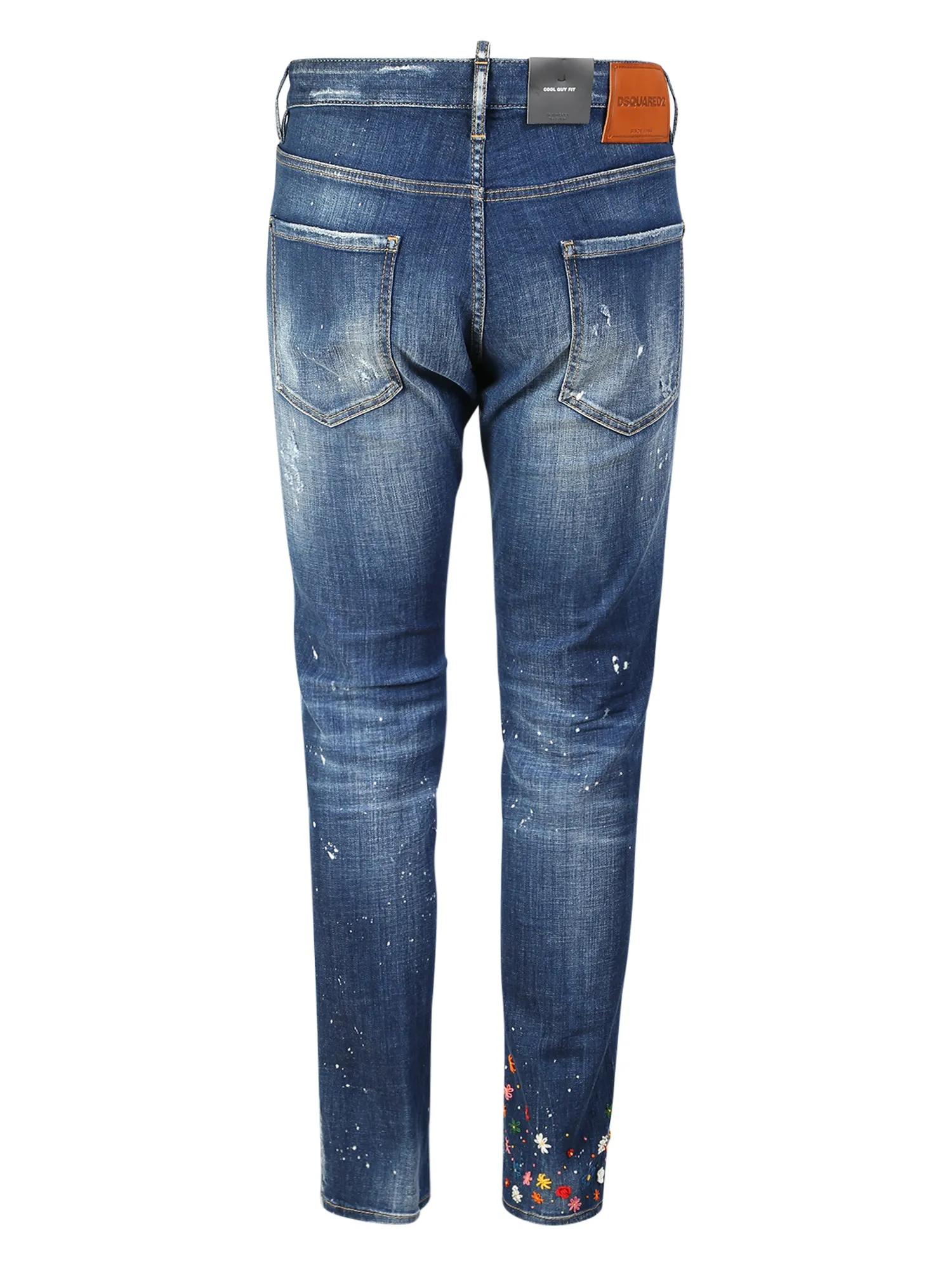 Ditsy jeans by Dsquared2 denim garment par excellence of the maison