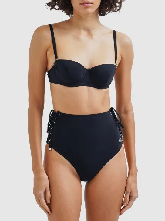 Dolce&amp;Gabbana   Jersey bikini set w/laces 