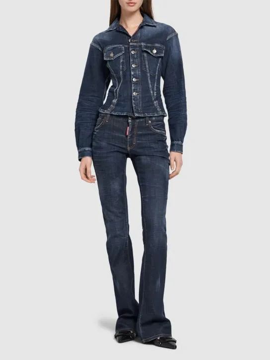 Dsquared2   Stretch denim bustier jacket 