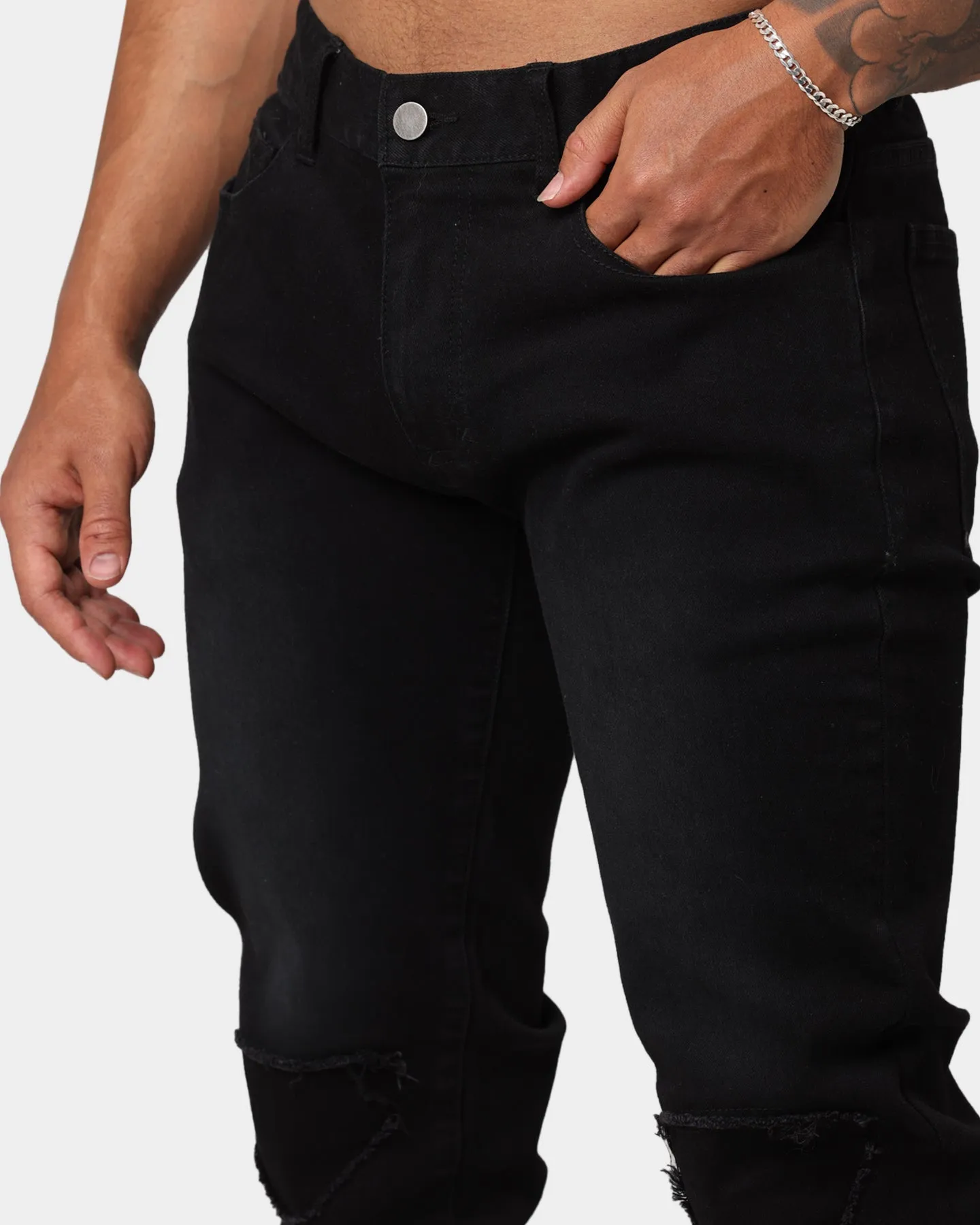 EN ES Vortex X13 Denim Jeans Washed Black