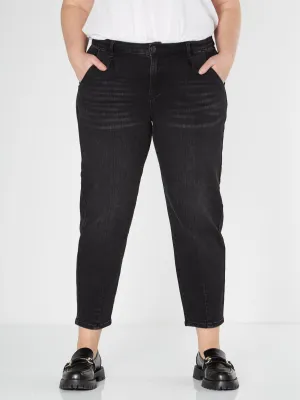 FIA BAGGY JEANS - Black Denim