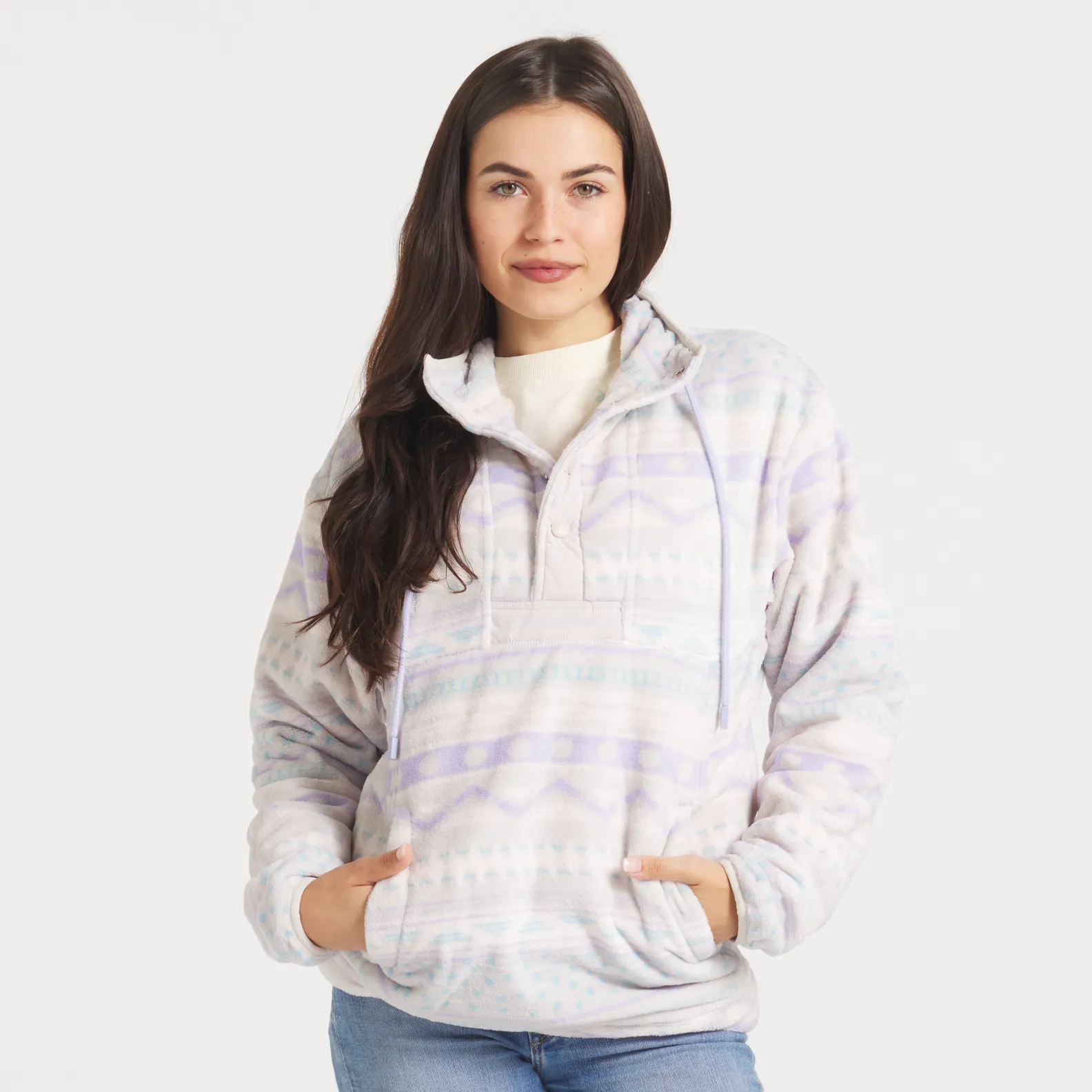 Four Corners Printed Pullover