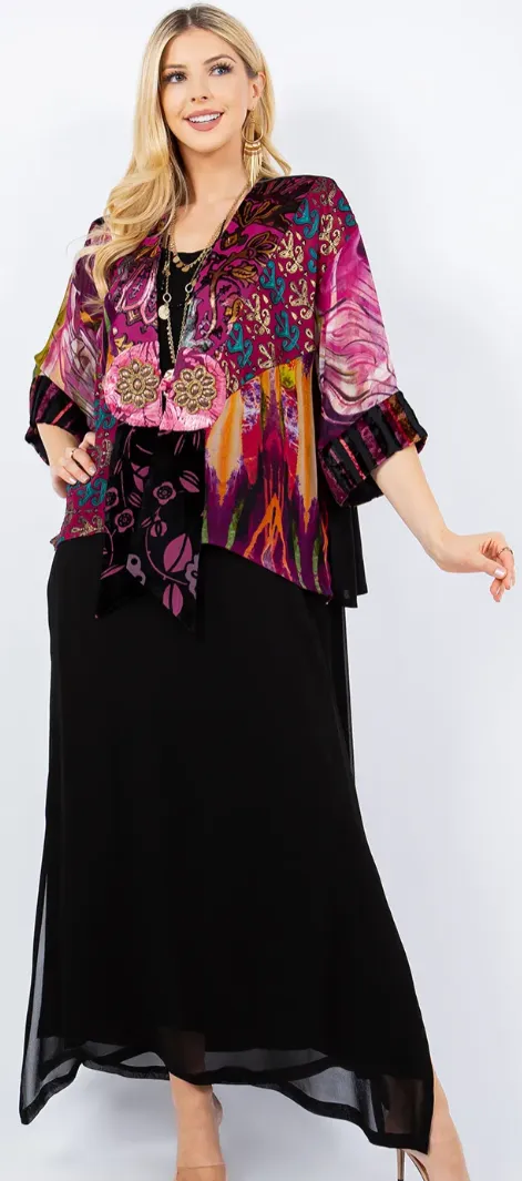 Gemstone Moi Hippie Chic Flirty Fashionista Jacket