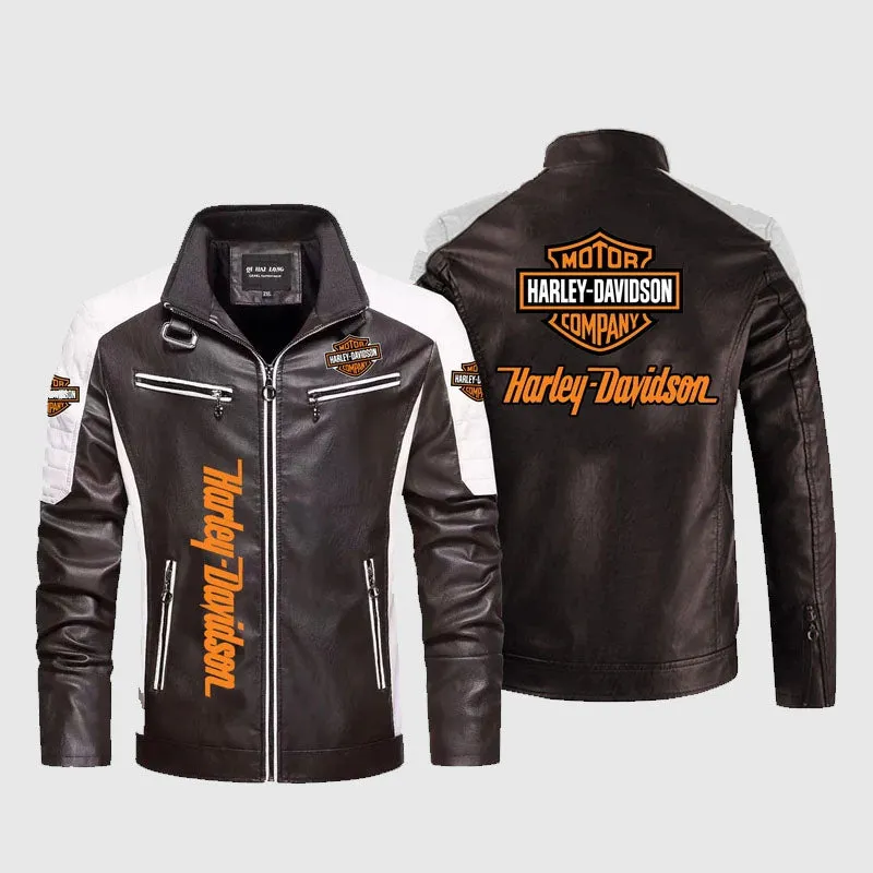 Harley Davidson Motorcycle Men’s New Leather Jacket