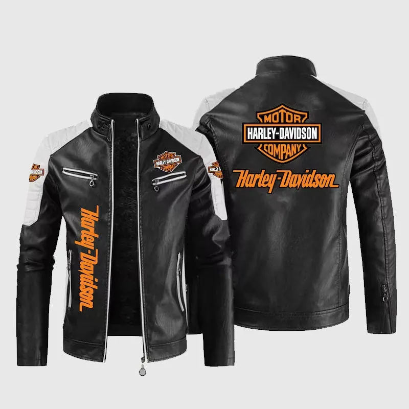 Harley Davidson Motorcycle Men’s New Leather Jacket